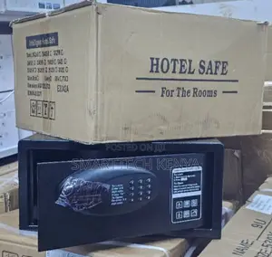 Digital Electronic Hotel Home Safe Box With Key and Pin