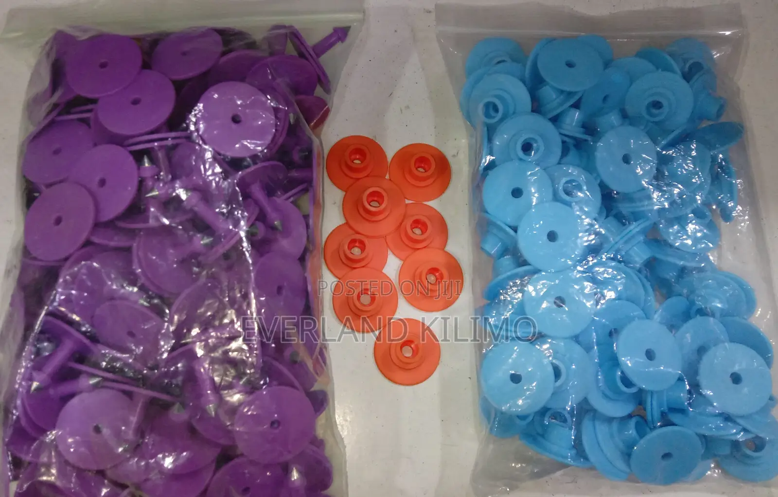Numbered Animal Identification Round Ear Tags - Goats