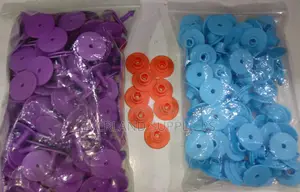 Numbered Animal Identification Round Ear Tags - Goats