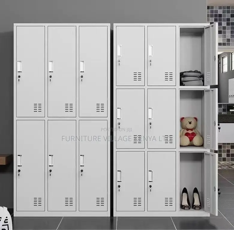 Office Cabinet; 9 Locker Heavy Duty Metallic Office Cabinet