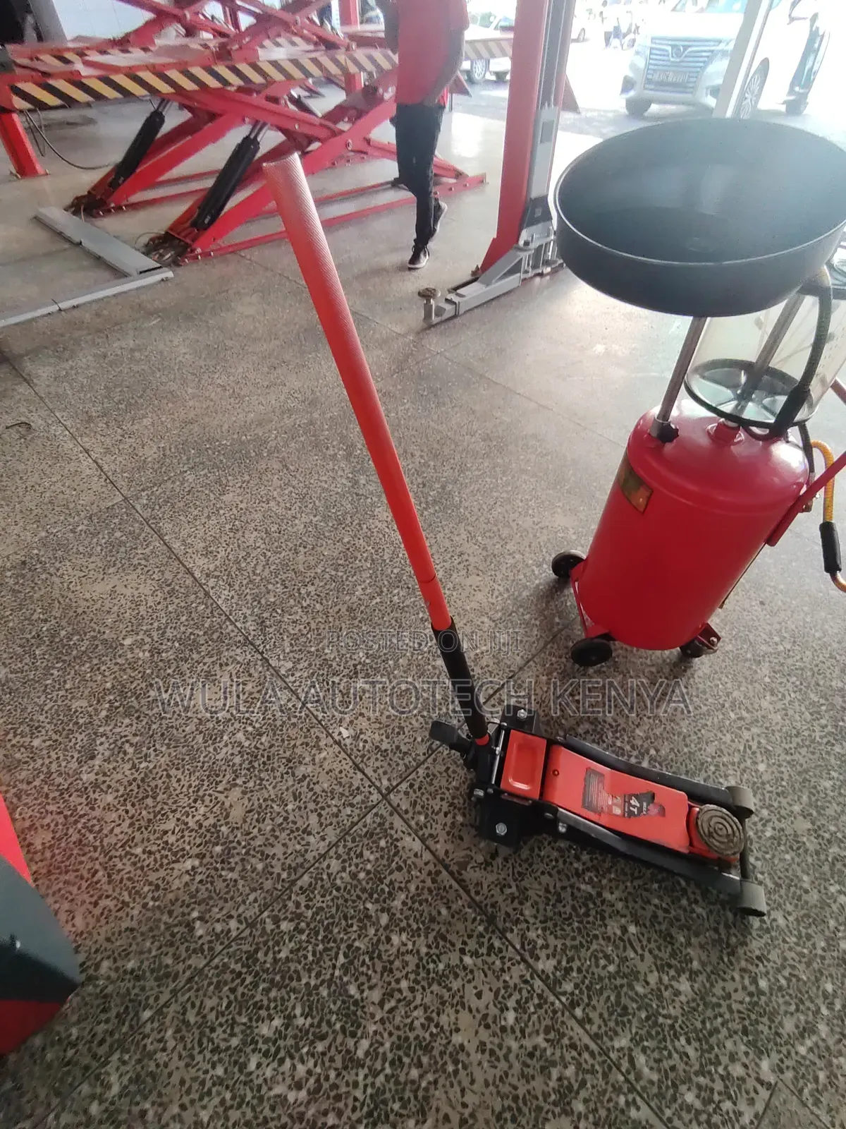 Safety Overload Valve Heavy Duty 4tns Trolley Jack Machine Sunshine