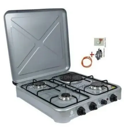 Nunix 3 Gas + 1 Electric Hot Plate Table Top Cooker