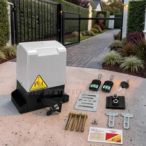 Reliable Remote Control Automatic Sliding Gate Opener Complete Kit