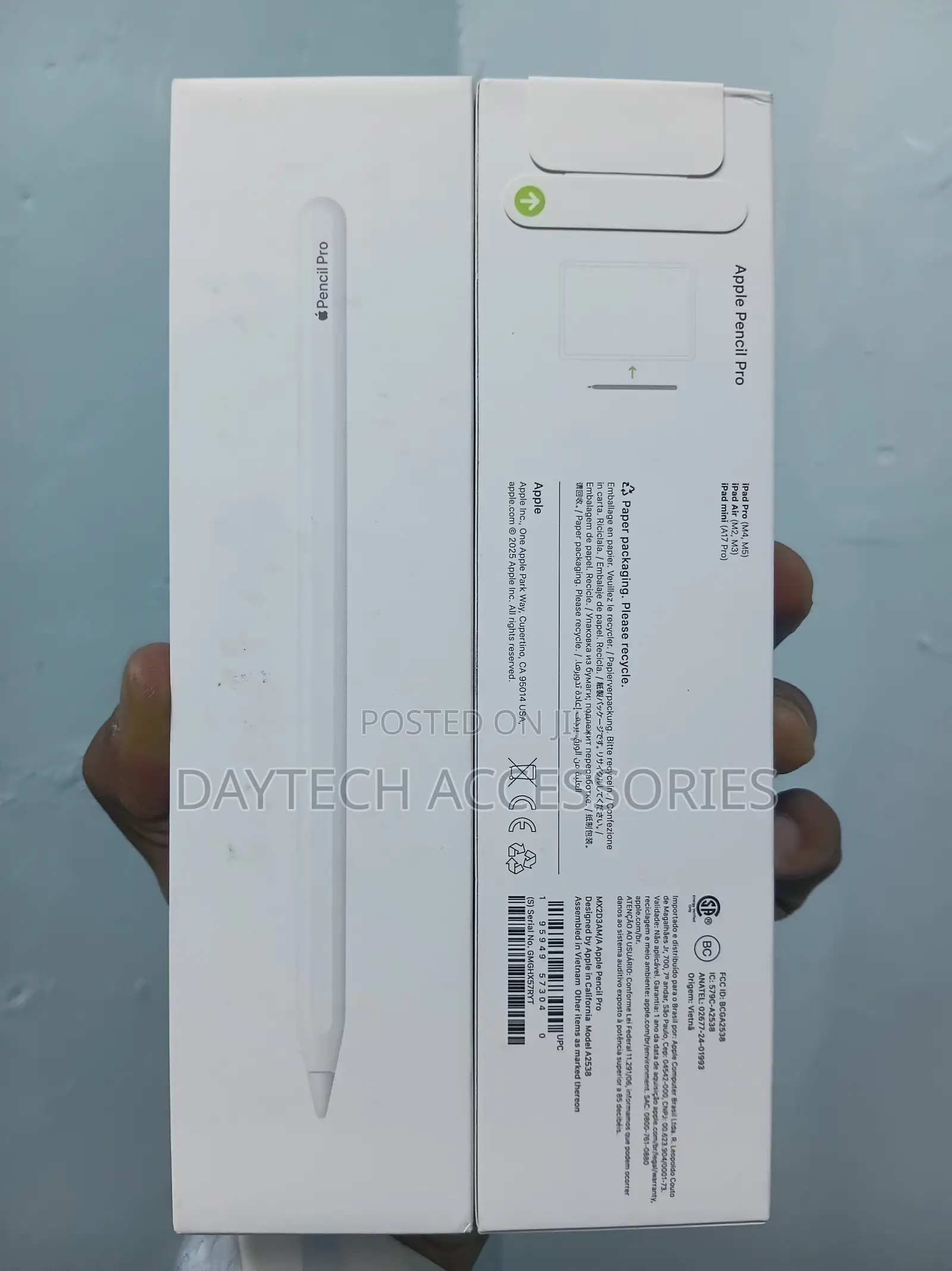 The Apple Pencil Pro Advanced Precision Stylus Pen.