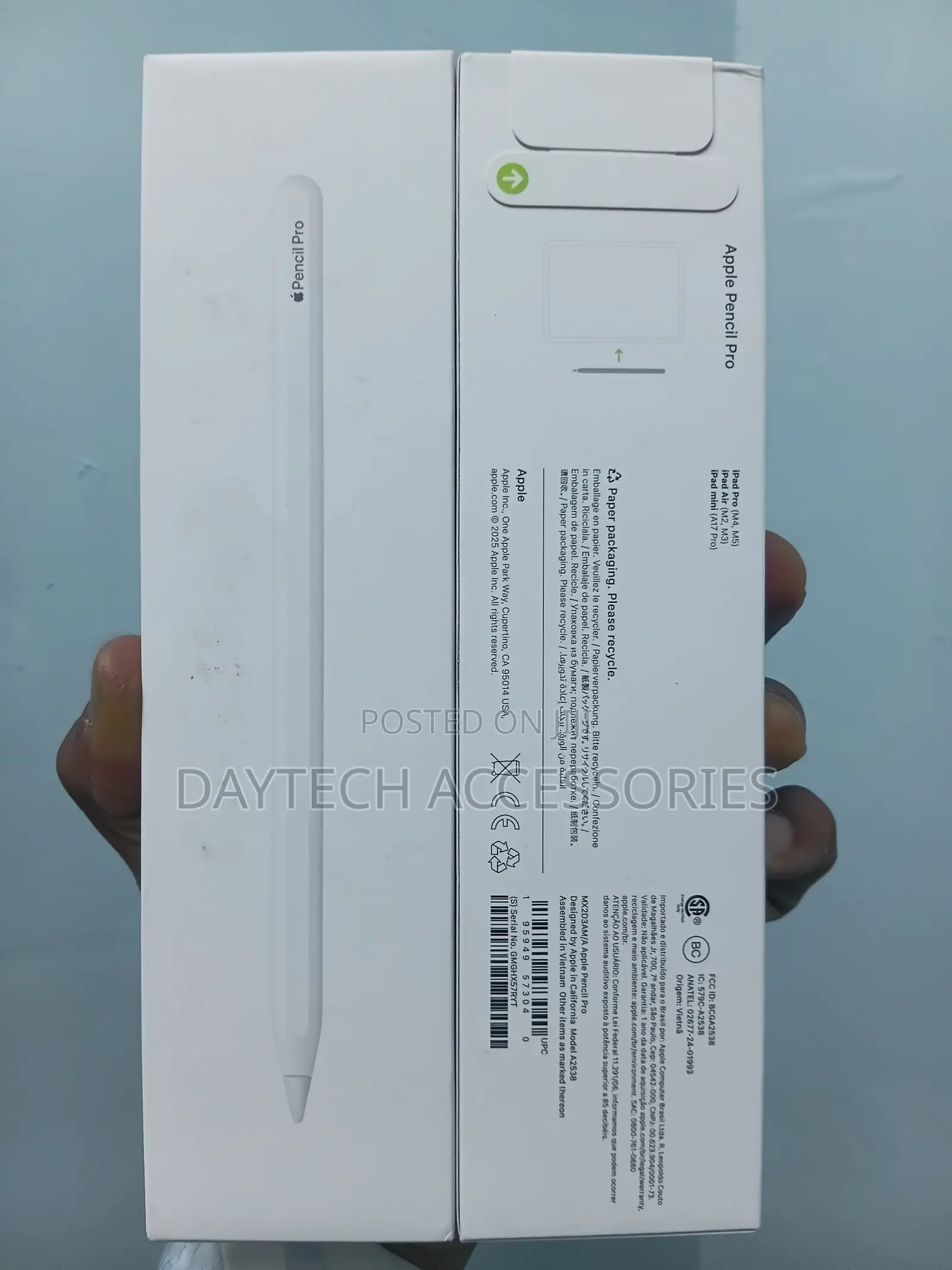 The Apple Pencil Pro Advanced Precision Stylus Pen.