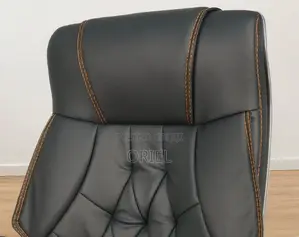 Office Chair : Executive Premium Black PU Leather Office Chair