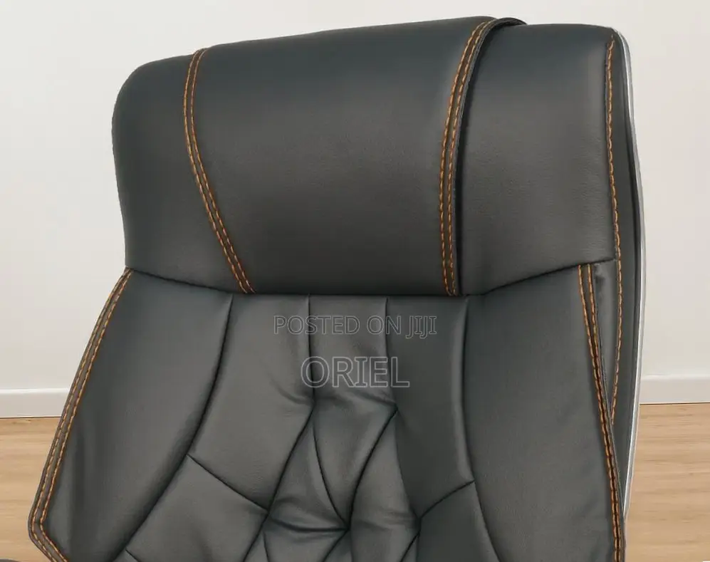 Office Chair : Executive Premium Black PU Leather Office Chair
