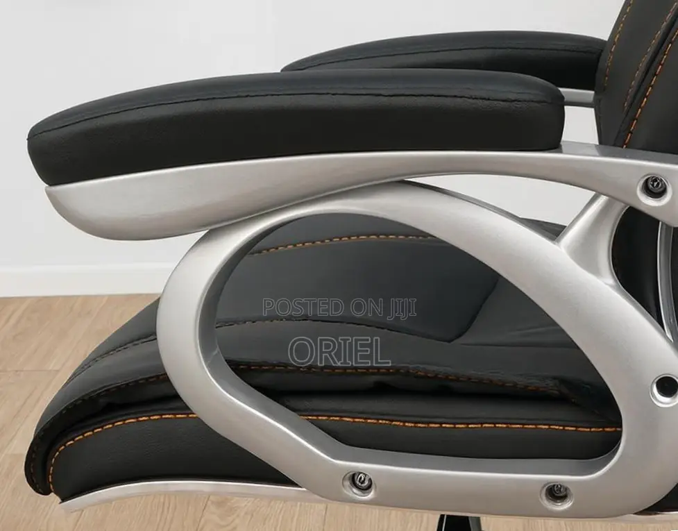 Office Chair : Executive Premium Black PU Leather Office Chair