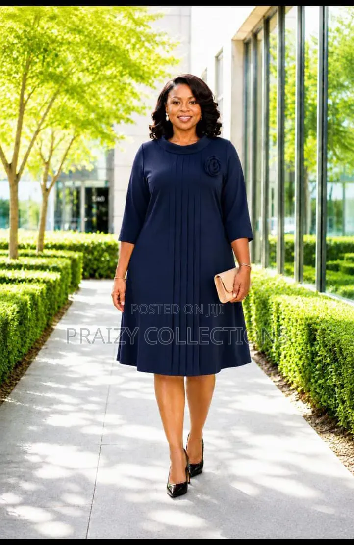 Elegant Pleated a-Line Dress
