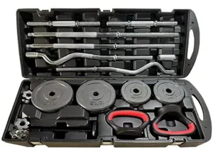 58KG Adjustable Dumbbell and Barbell Set With Case