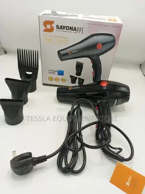 Sayona 2000w Professional Grade Hair Dryer With Soft Grip Handle
