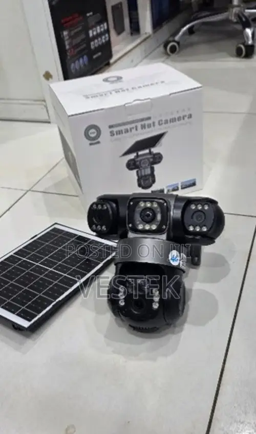V380 Pro 4G Triple-Lens Solar Camera: Complete 360° Smart Surveillance