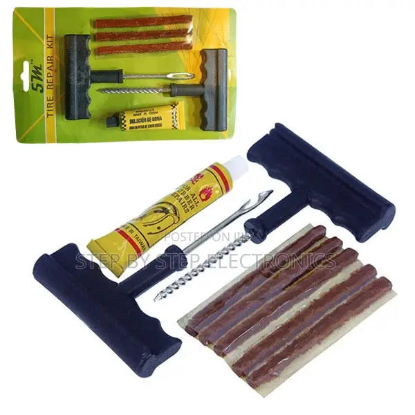 Emergency Durable T-Handle Premium Tubeless Tire Repair Tool Kits