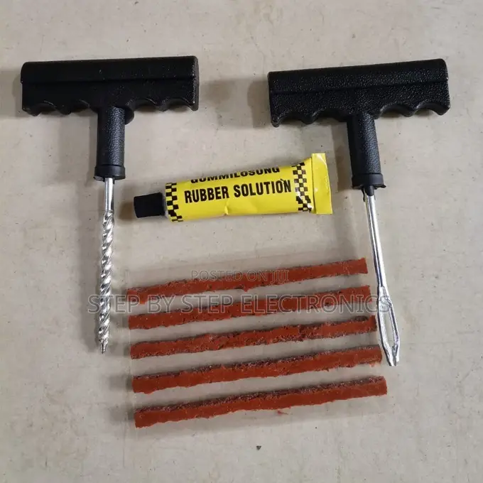 Emergency Durable T-Handle Premium Tubeless Tire Repair Tool Kits