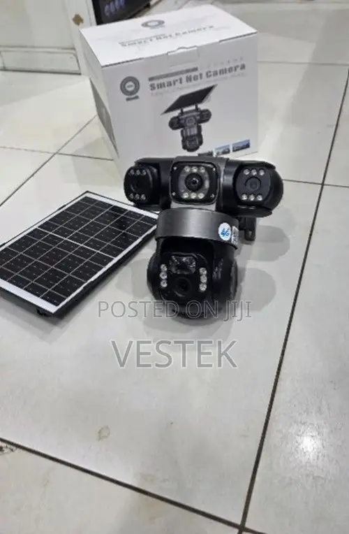 V380 Pro Off-Grid Solar Guard: 4G Cellular Triple-Lens Multi-View