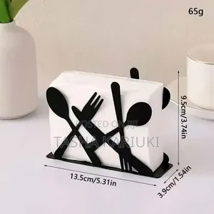 Modern Metallic Serviette Holder Gale