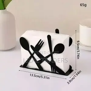 Modern Metallic Serviette Holder Gale