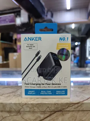 Anker 140w 4-Port Charger With USB-C Cable