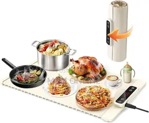 Electric Food Warming Mat Adjustable Temperature 3 Settings Child Lock