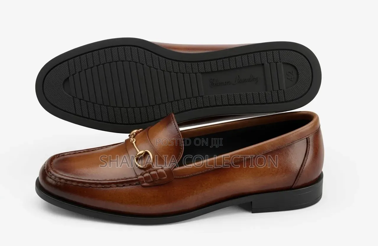 Brown Leather Horsebit Loafers – Premium Style