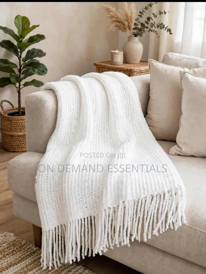 Soft Acrylic Knitted Throw Blanket