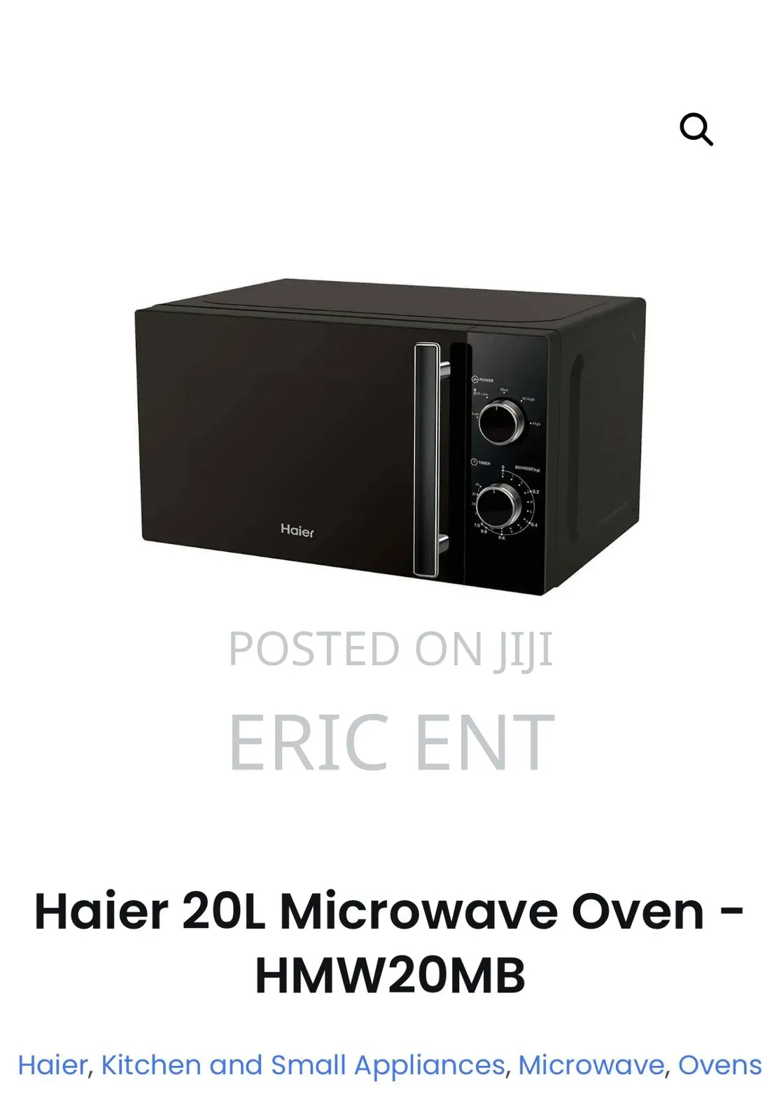 20 Litres Haier Manual Microwave Oven