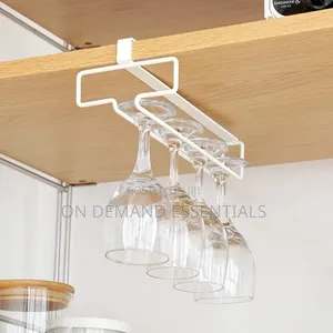 Punch Free Wine Glass Holder Under Cabinet Champagne Glass Rack
