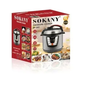 6 LTRS Sokany Electric Pressure Cooker*