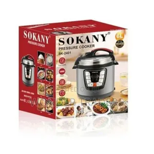 6 LTRS Sokany Electric Pressure Cooker*