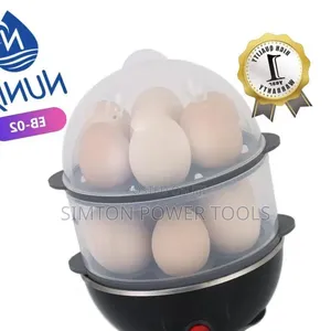 Nunix EB-02 Is a Double-Layer Electric Egg Boiler and Steamer