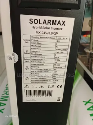 SolarMax 3.6kva Hybrid Inverter 24V