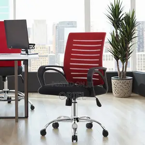 Office Chair : Red Mesh Office Chair