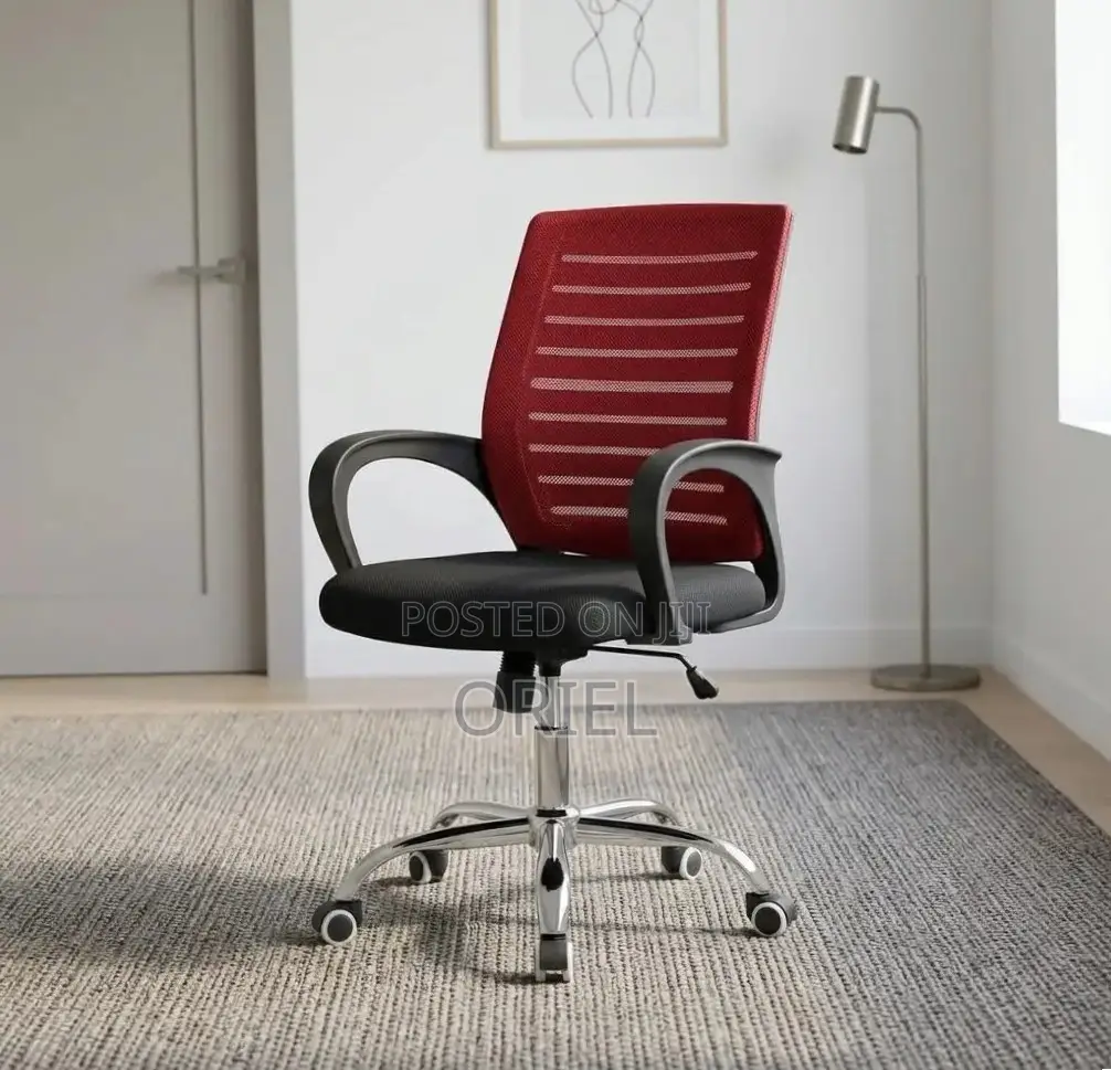 Office Chair : Red Mesh Office Chair