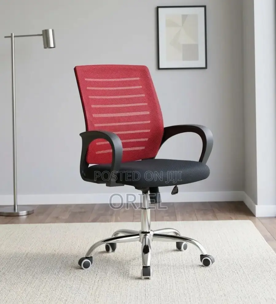 Office Chair : Red Mesh Office Chair