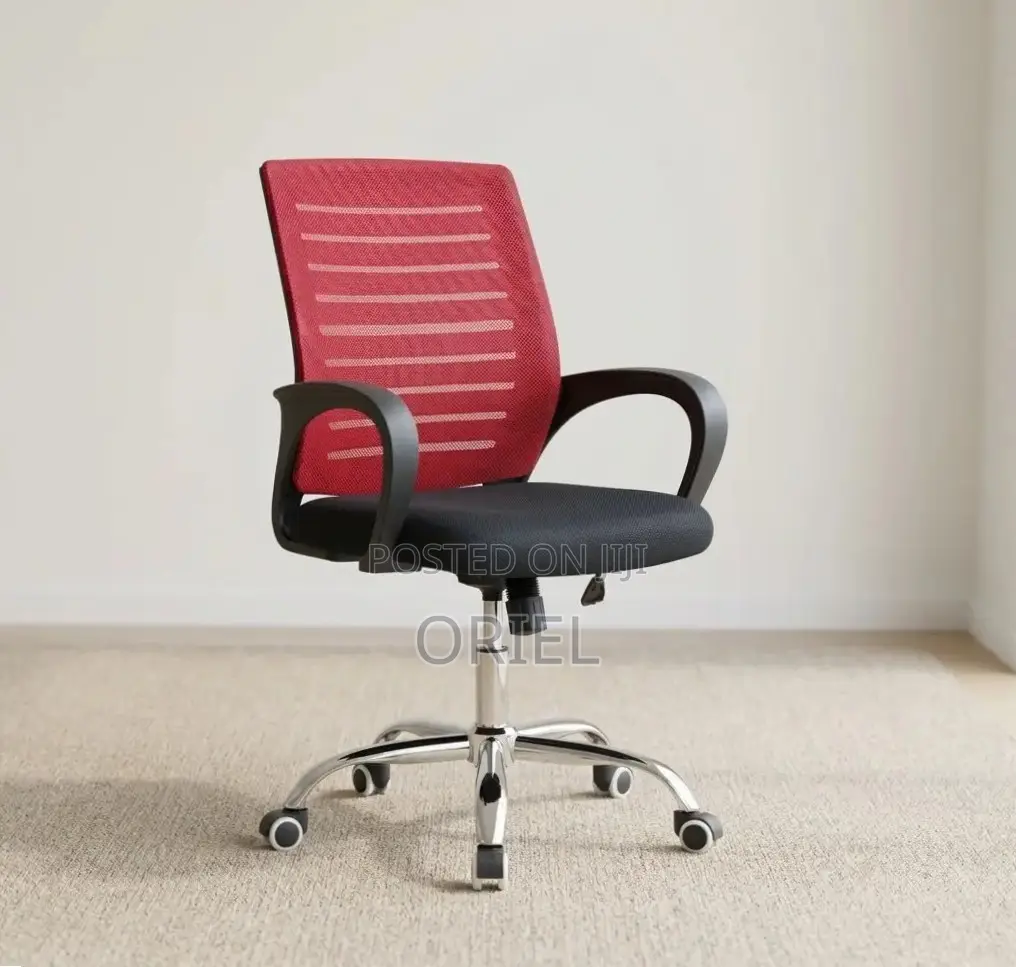Office Chair : Red Mesh Office Chair