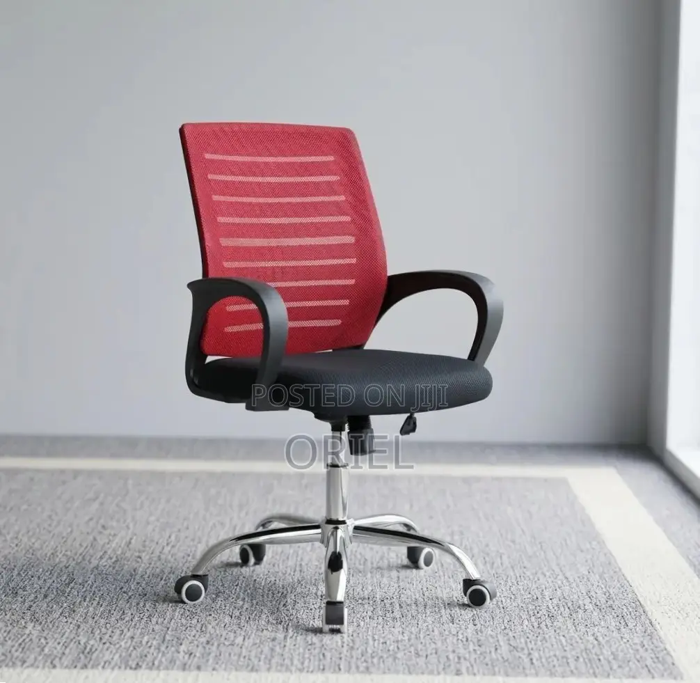 Office Chair : Red Mesh Office Chair