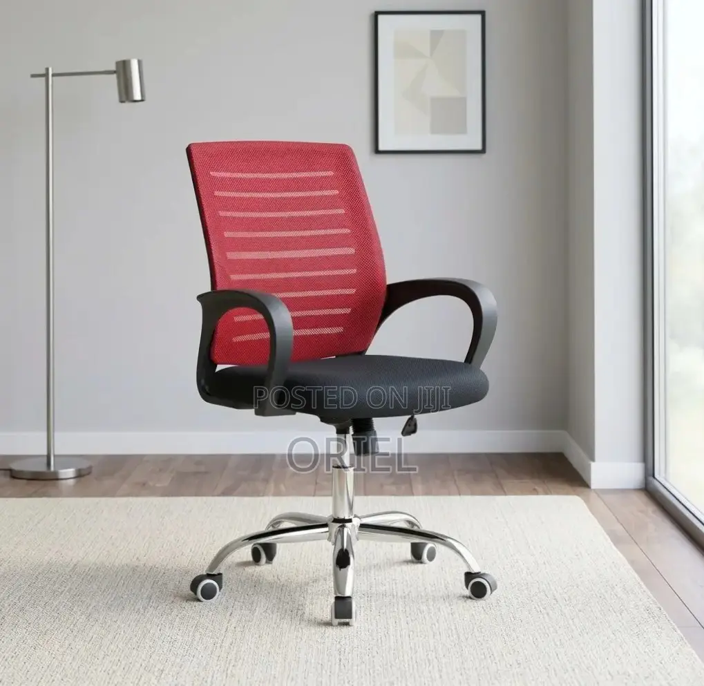 Office Chair : Red Mesh Office Chair