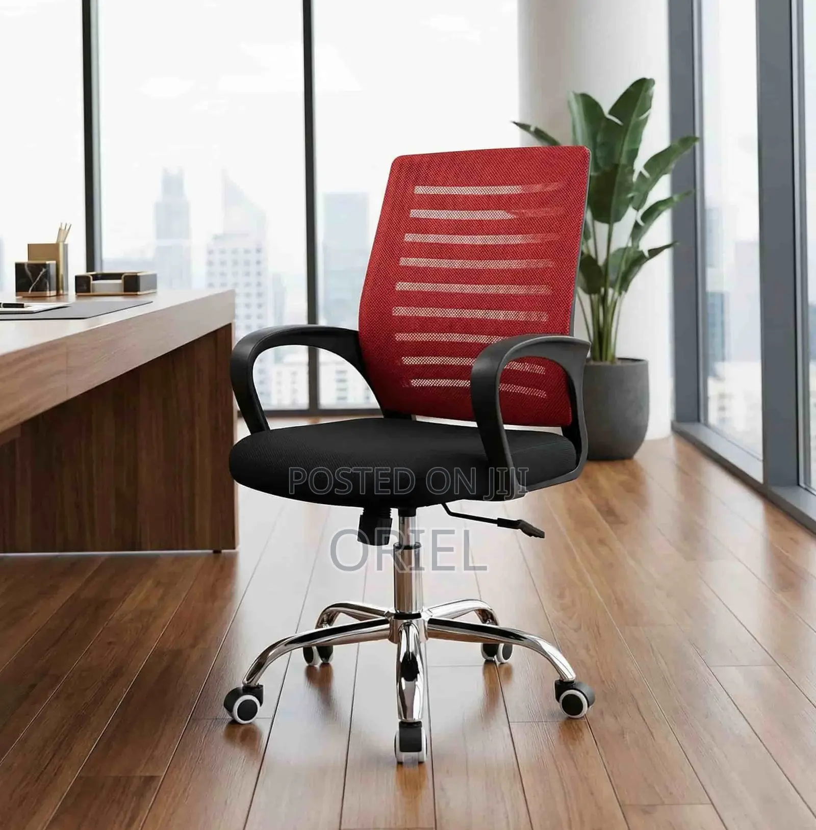 Office Chair : Red Mesh Office Chair