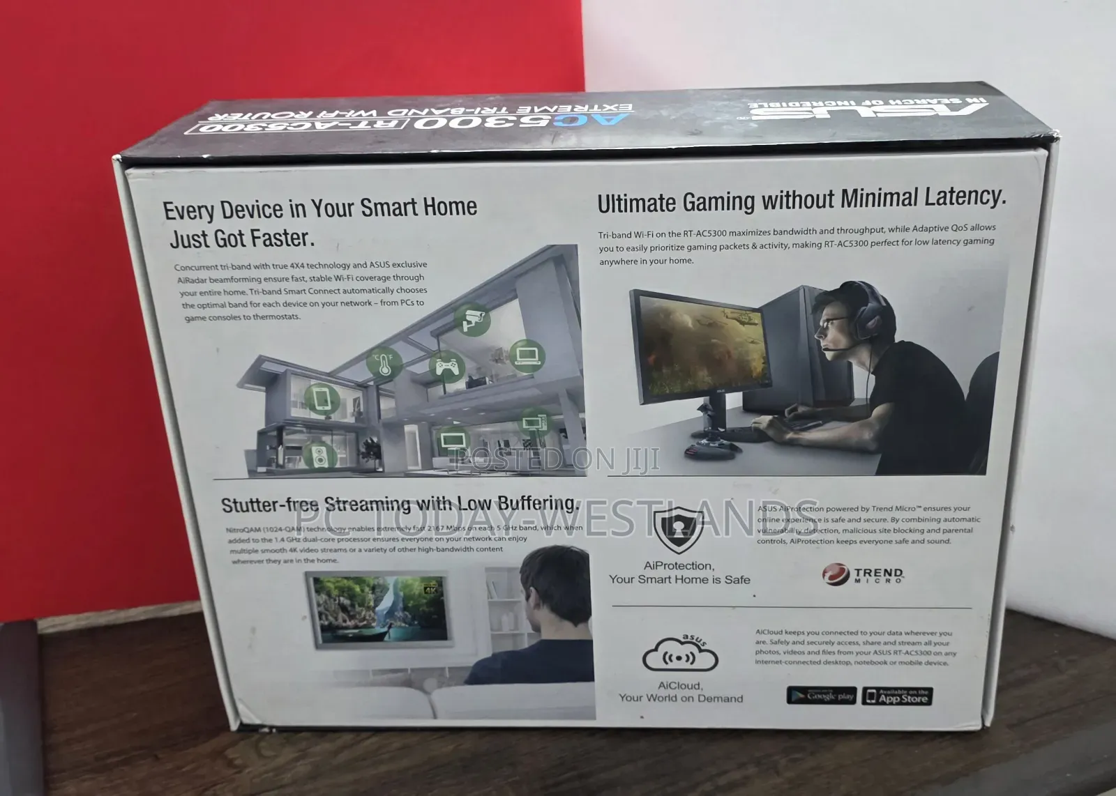 ASUS (RT-AC5300) - Tri-Band Gigabit Wireless Internet Router