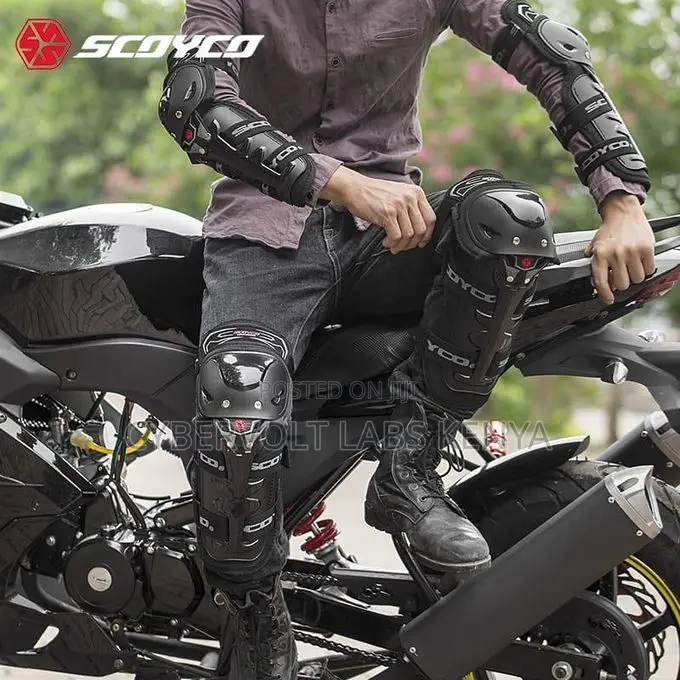 SCOYCO Double Elbow Knee Guards – Motorcycle Protective Gear Set