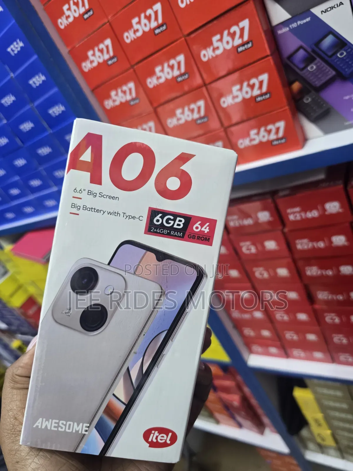 New Itel A06 64 GB Black