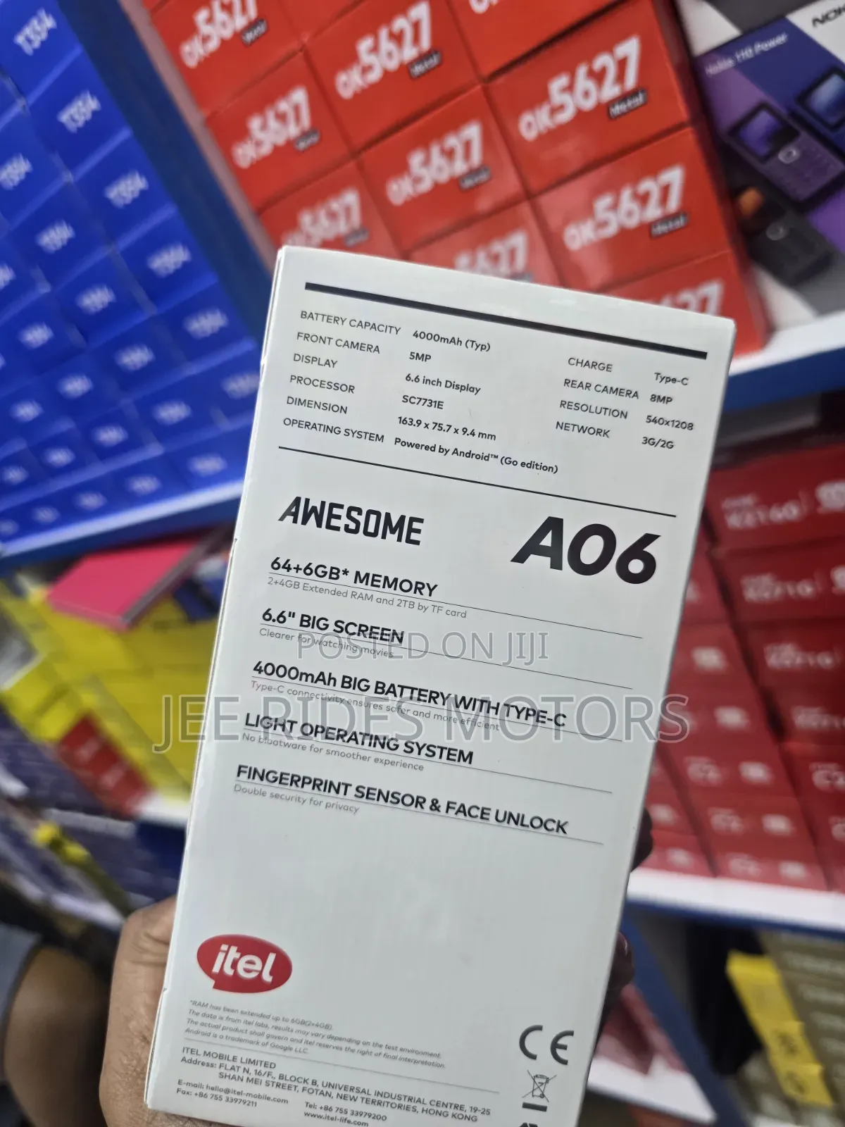 New Itel A06 64 GB Black