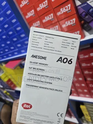 New Itel A06 64 GB Black