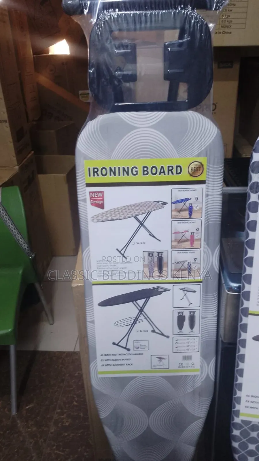 Metallic Foldable Ironing Board