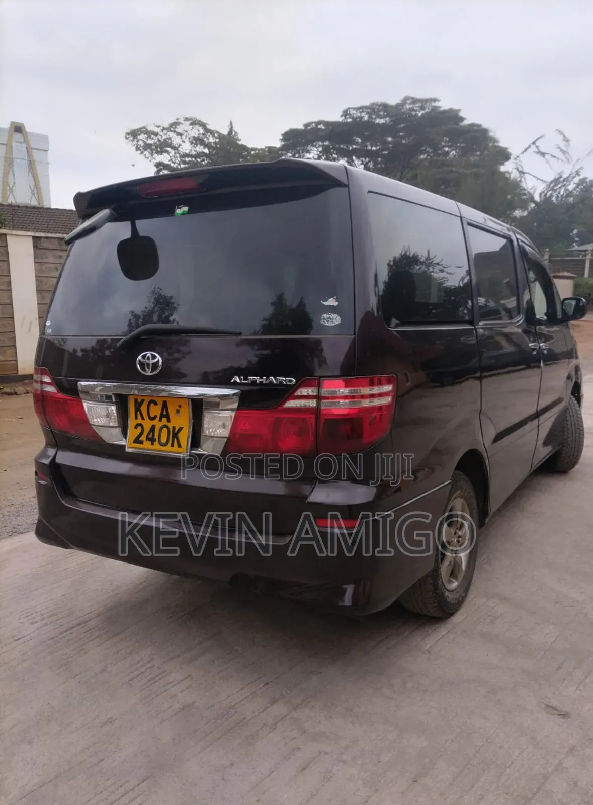 Toyota Alphard 2007 Maroon