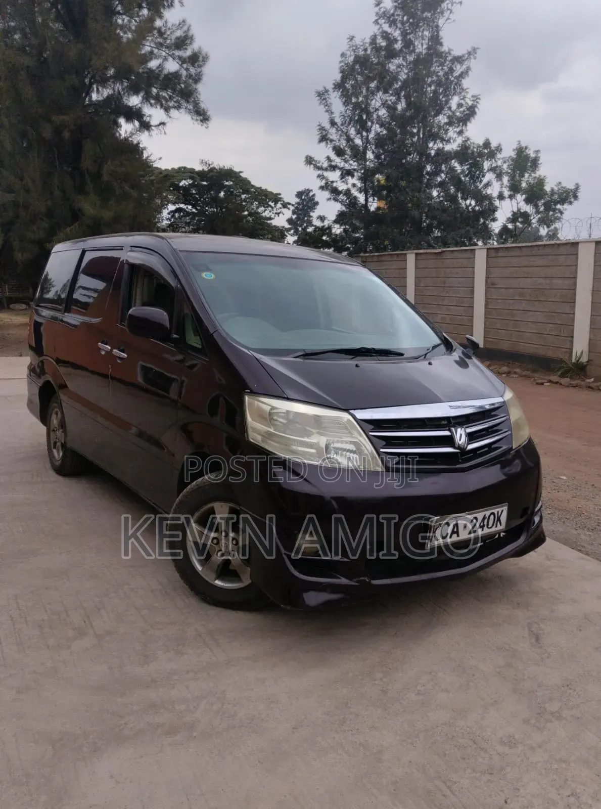 Toyota Alphard 2007 Maroon