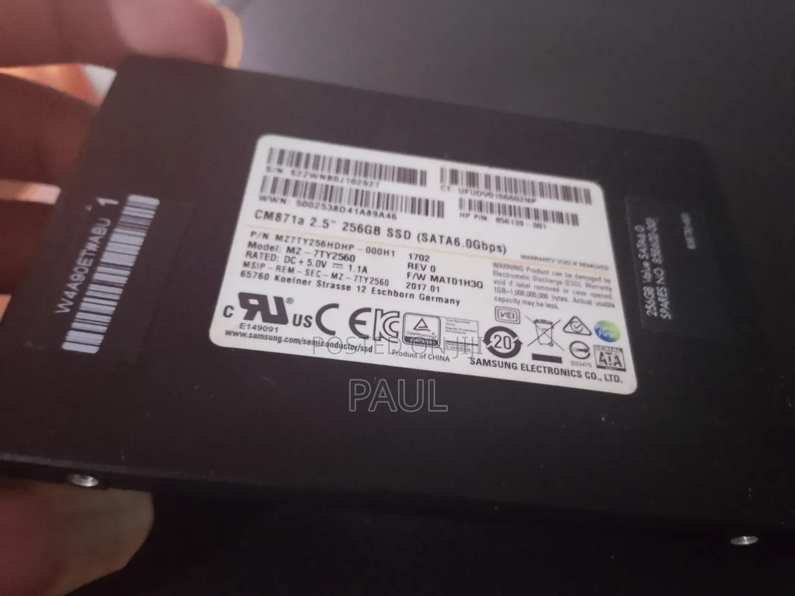 256gb SSD Hard Disk (Good Condition)