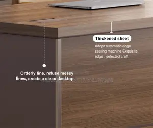 Reception Desk; 1200mm Wooden Rich Commercial Reception Desk