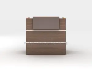 Reception Desk; 1200mm Wooden Rich Commercial Reception Desk