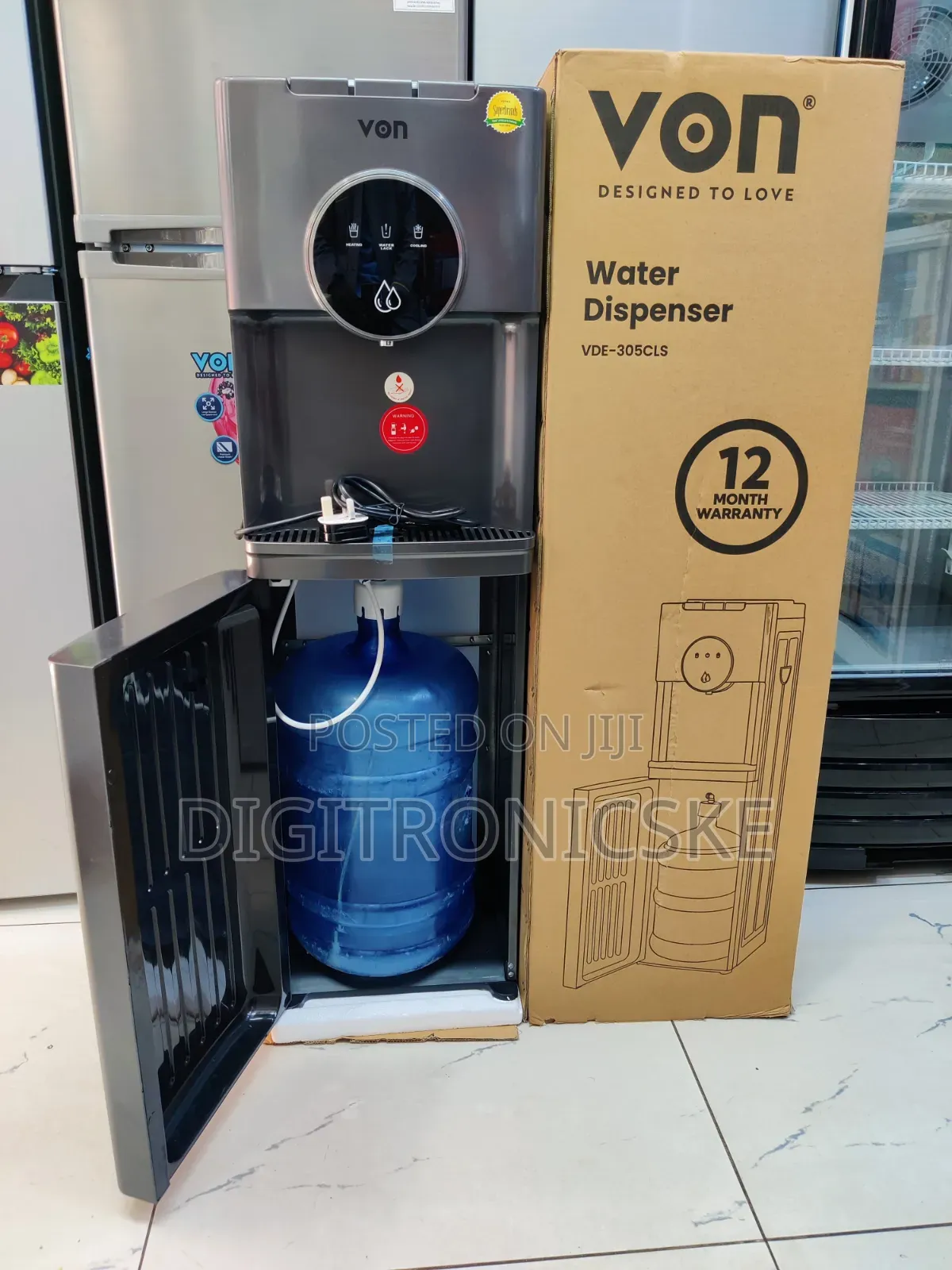 Von Dispenser Bottom Load Hot, Normal and Cold VDE 305CLS